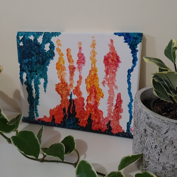 Fire and Water original abstract - Picture 3 of 6